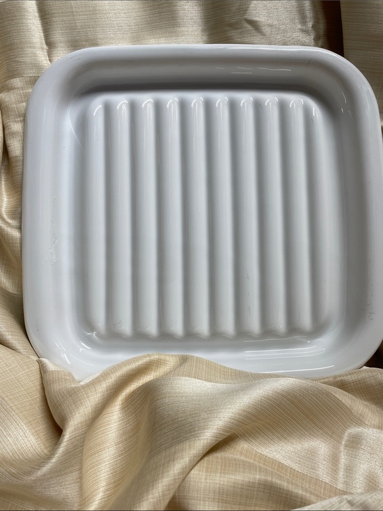 Corningware Other - Corningware White Glossy Ceramic MR-2 Bacon Rack for Microwave or Oven